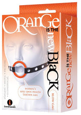 Orange Is The New Black Blow Gag Open Mouth Leather Gag