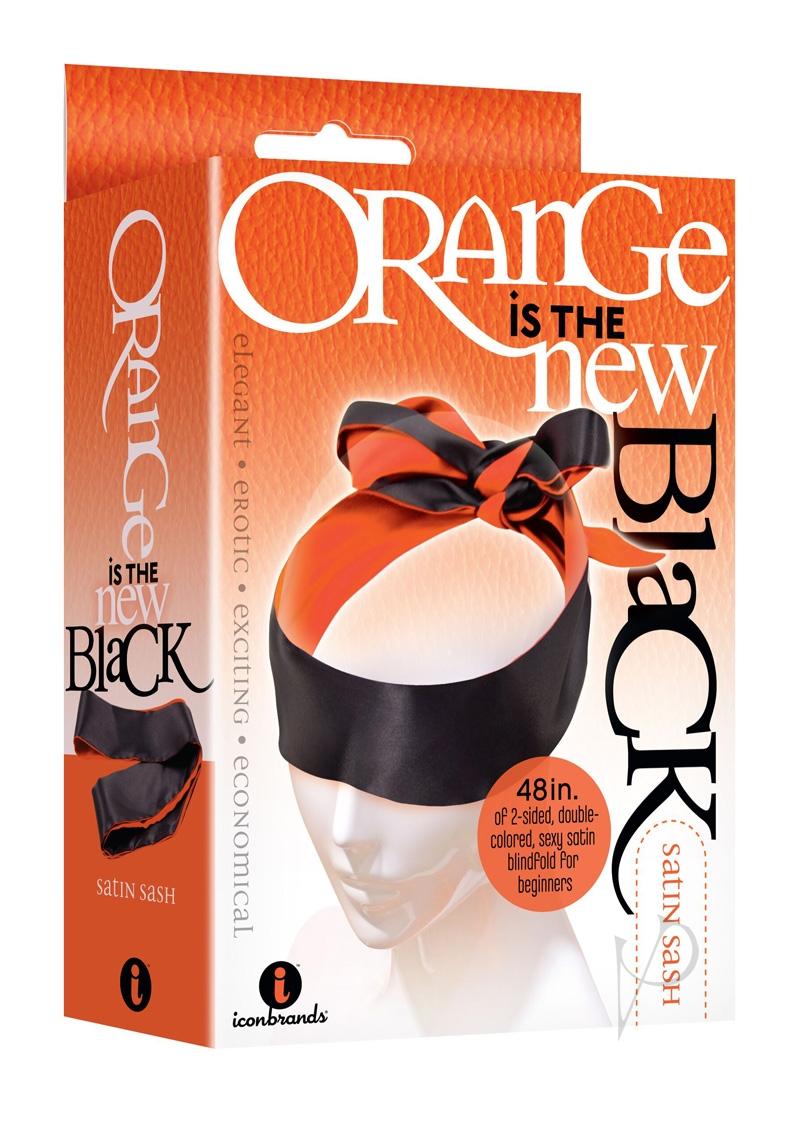 Orange Is The New Black Satin Sash Reversible Blindfold/Restraint