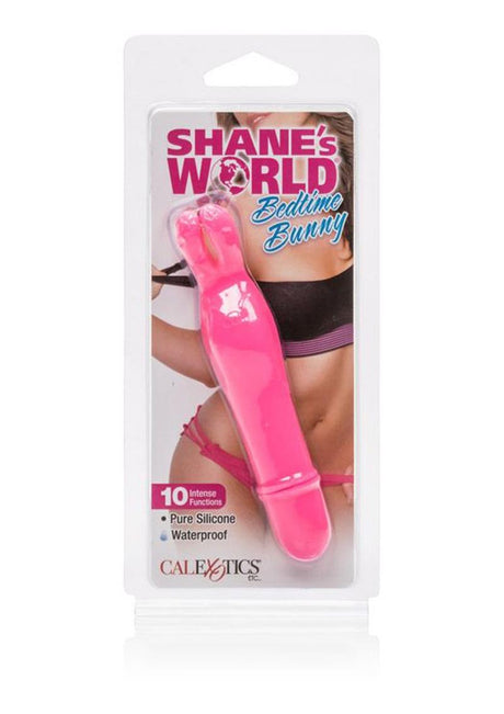 Shane's World Bedtime Bunny Silicone Vibrator Waterproof 4.25in - Pink