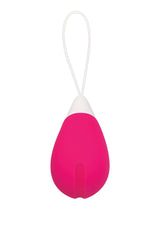 Remote Controlled Rechargeable Silicone Egg Vibrator - Pink