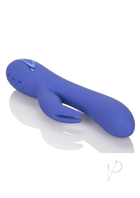 California Dreaming Beverly Hills Bunny Silicone Rabbit Vibrator - Blue