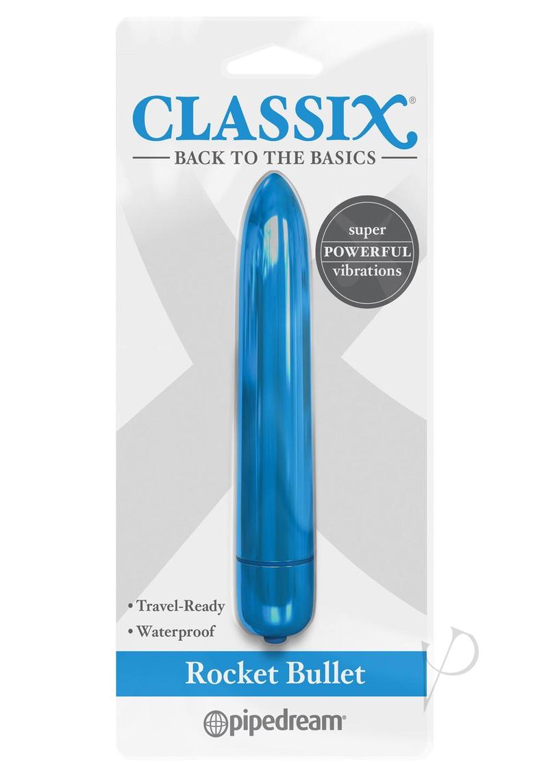 Classix Vibrating Rocket Bullet - Blue