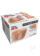 Pipedream Extreme Toyz Rechargeable Dirty Talk Interactive Fuck Me Silly Vibrating Masturbator - Pussy - Vanilla