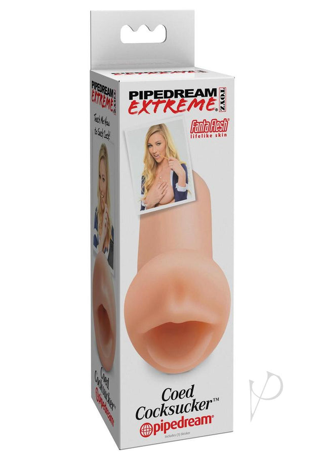 Pipedream Extreme Toyz Coed Cocksucker Masturbator - Mouth - Vanilla