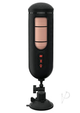 PDX Elite Rechargeable Vibrating Mega Milker Masturbator - Pussy - Vanilla/Black