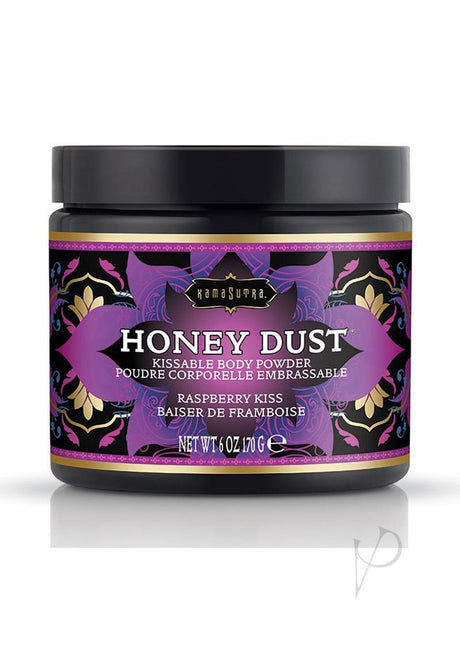 Kama Sutra Honey Dust Kissable Body Powder Raspberry Kiss 6oz