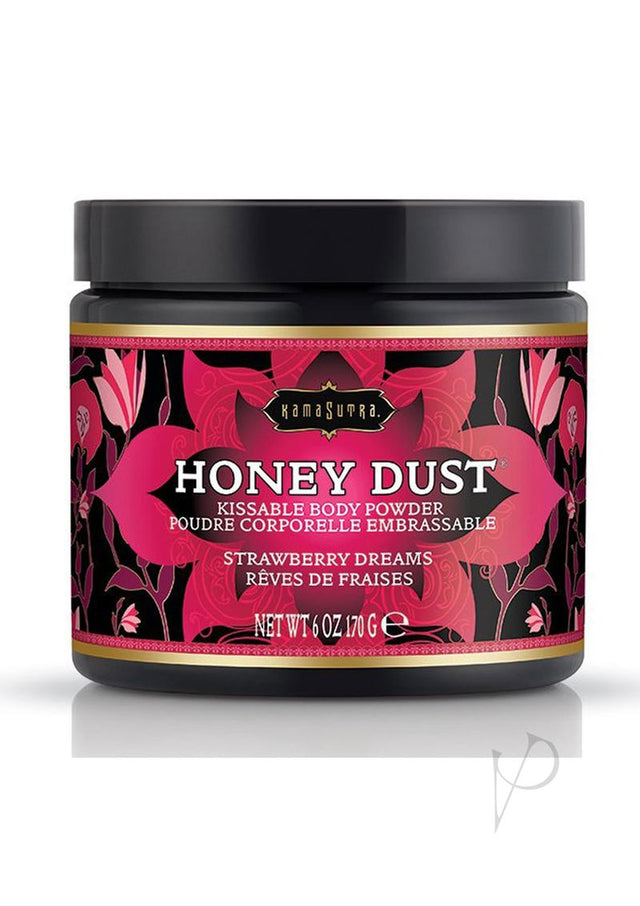Kama Sutra Honey Dust Kissable Body Powder Strawberry Dreams 6oz