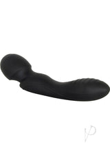 Wanderlust Rechargeable Silicone Powerful Dual Sided Wand Massager - Black