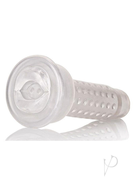 Optimum Series Stroker Pump Sleeve Masturbator - Mouth - Clear