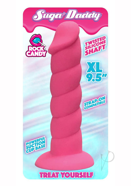 Suga' Daddy Silicone Dildo 9.5in - Pink