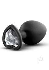 Temptasia Bling Plug Silicone Butt Plug - Medium - Black