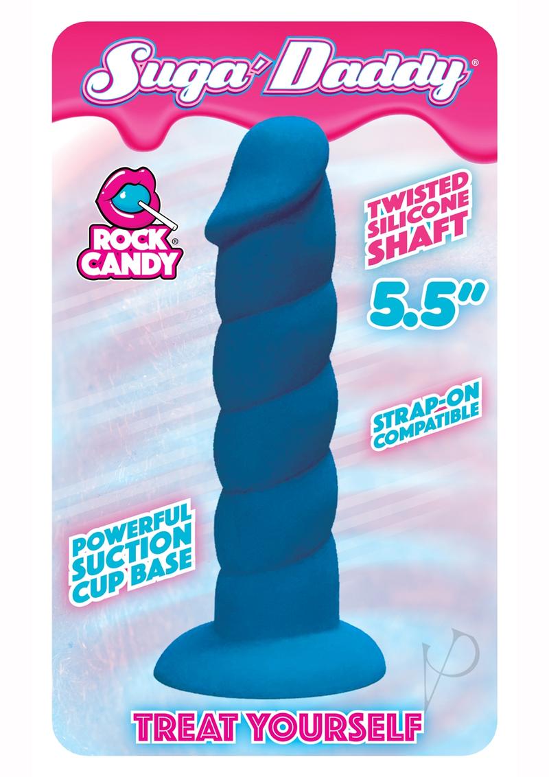 Suga' Daddy Silicone Dildo 5.5in - Blue