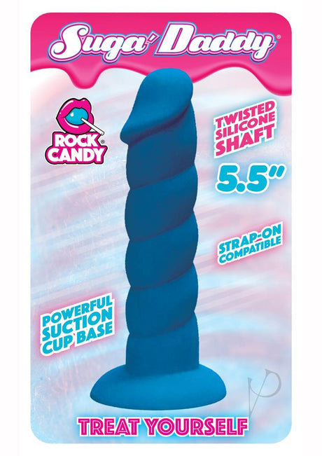 Suga' Daddy Silicone Dildo 5.5in - Blue