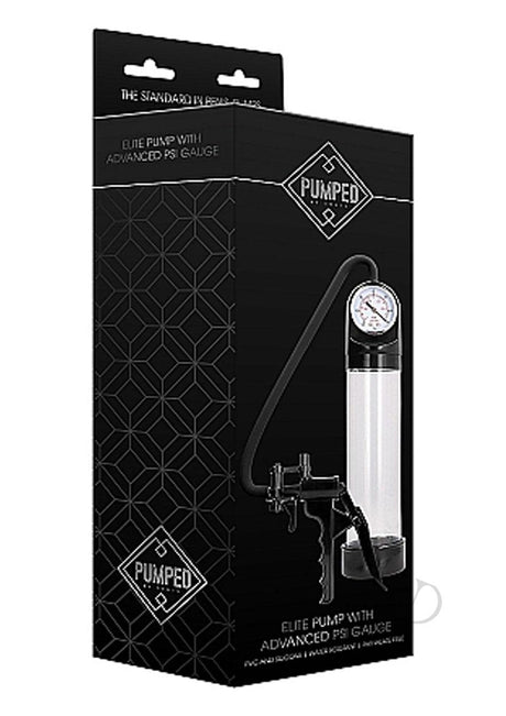 Pumped By Shots Elite Pump with Advanced PSI Gauge - Clear