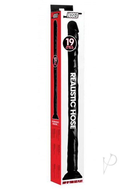 Hosed Realistic Hose - 19in Long - Black