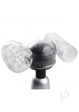 Wand Essentials Twin Turbo Strokers Attachment - Clear