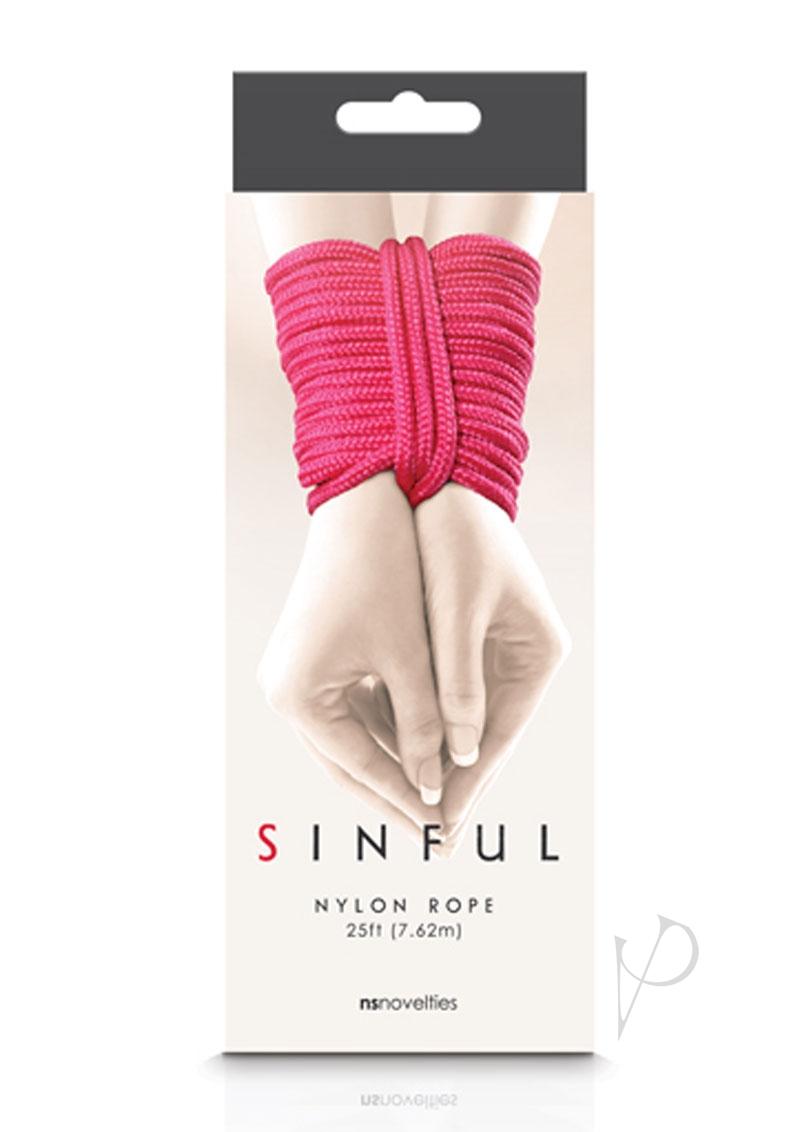 Sinful Nylon Rope 25 ft - Pink