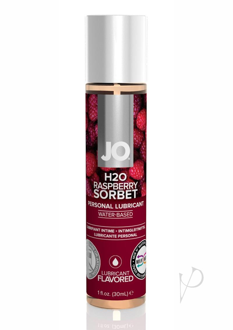 JO H2O Water Based Flavored Lubricant Raspberry Sorbet 1oz