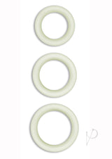 Firefly Halo Medium Silicone Cock Ring Glow In The Dark - Clear