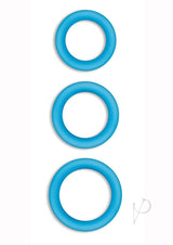 Firefly Halo Large Silicone Cock Ring Glow In The Dark - Blue