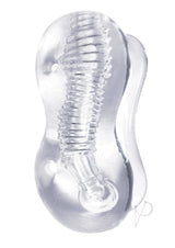 The 9`s - Clear Stroke Twister Masturbator 5.25in - Clear