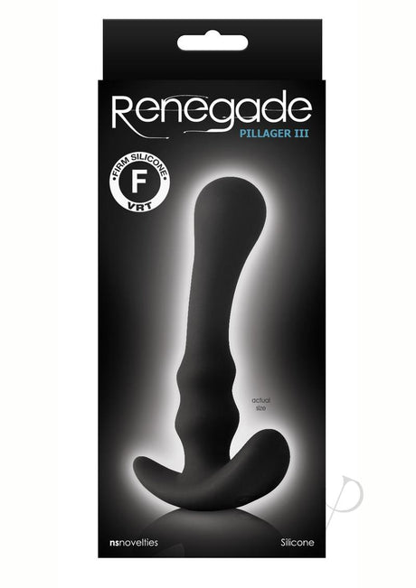 Renegade Pillager III Silicone Anal Plug - Black