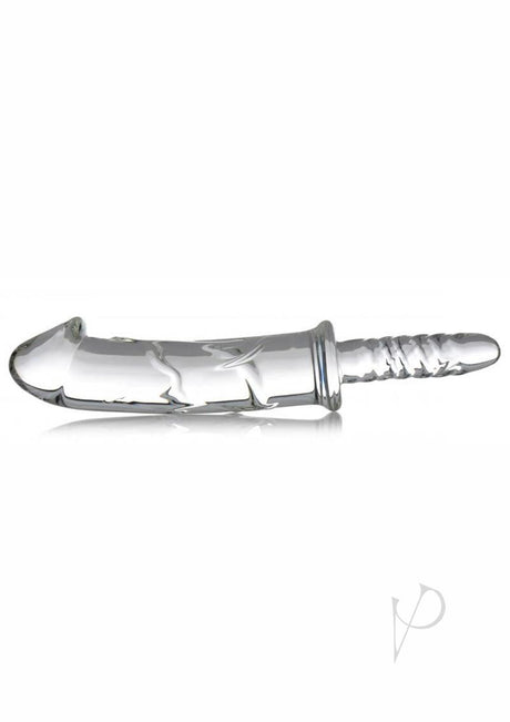 Master Series Battle Rammer Phallic Glass Thruster - Clear