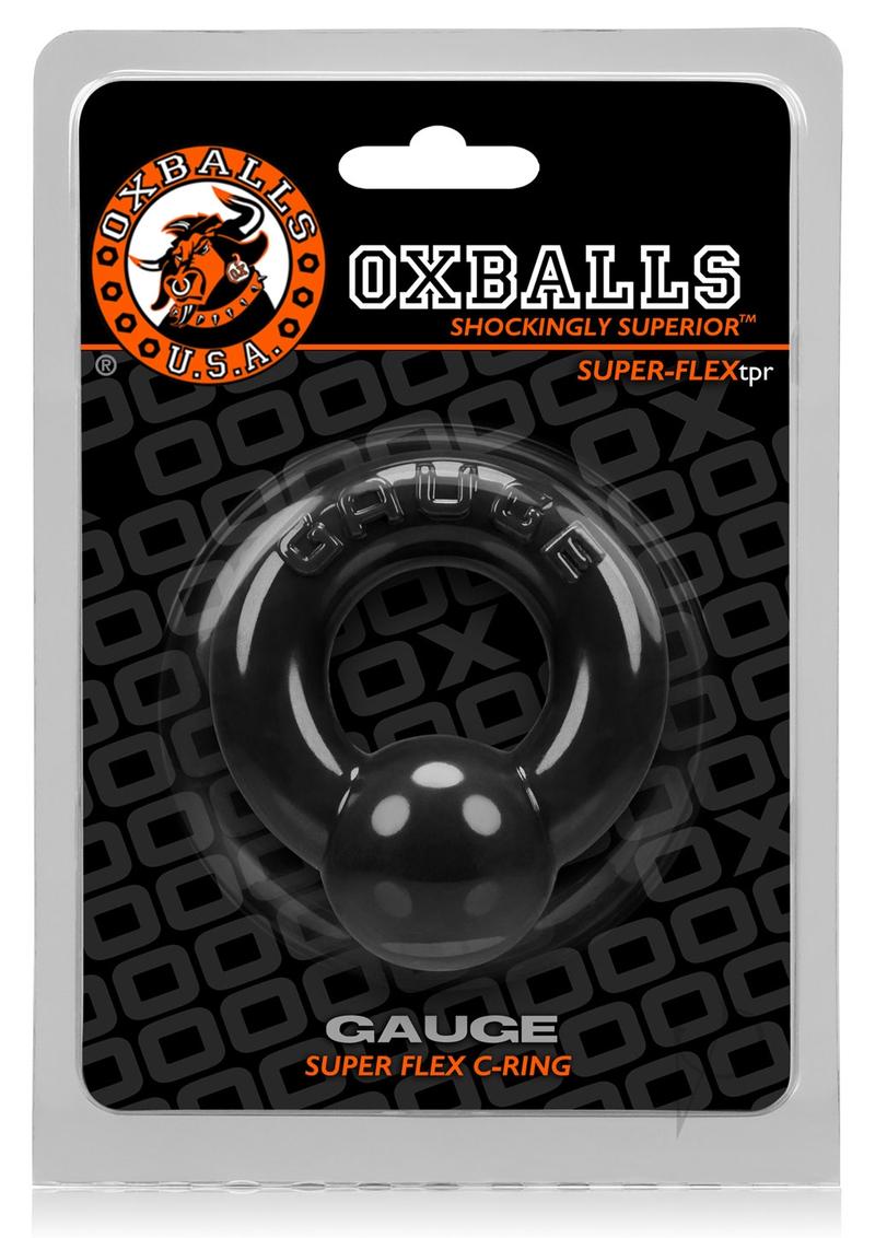 Oxballs Gauge Super Flex Cock Ring - Black