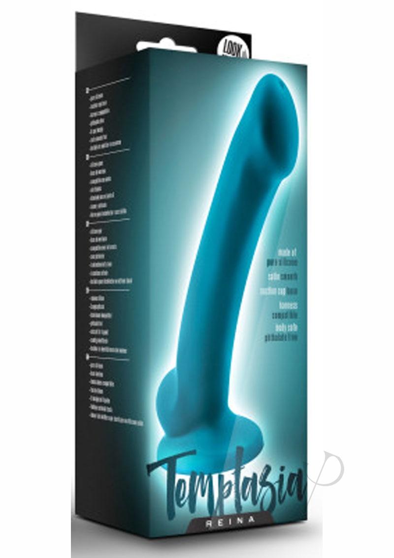 Temptasia Reina Silicone Dildo 6.5in - Teal