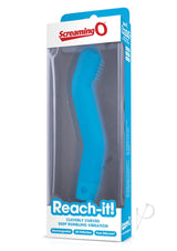 Reach It Silicone USB Rechargeable G-Spot Vibrator Waterproof Blue