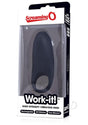 Work It USB Rechargeable Silicone Vibrating C-Ring Waterproof Black