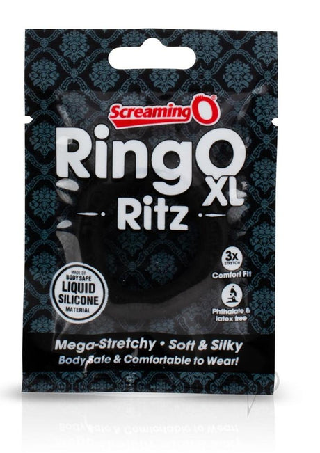 RingO Ritz XL Individual Ring Silicone - Black
