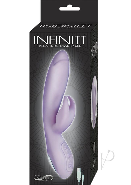 Infinitt Pleasure Massager Silicone Rechargeable Vibrator - Lavender