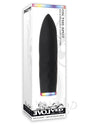 On The Spot Rechargeable Silicone Light Up Bullet Vibrator - Black