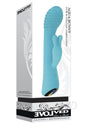 Aqua Bunny Rechargeable Silicone Rabbit Vibrator with 80 Functions - Aqua