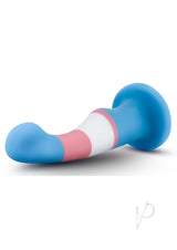 Avant Pride P2 True Blue Silicone Dildo 6in - Multicolor