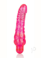 Sparkle Glitter Jack Vibrator Waterproof 5.75in - Pink