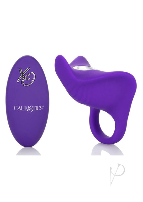 Silicone Remote Controlled Rechargeable Orgasm Ring Silicone - Purple