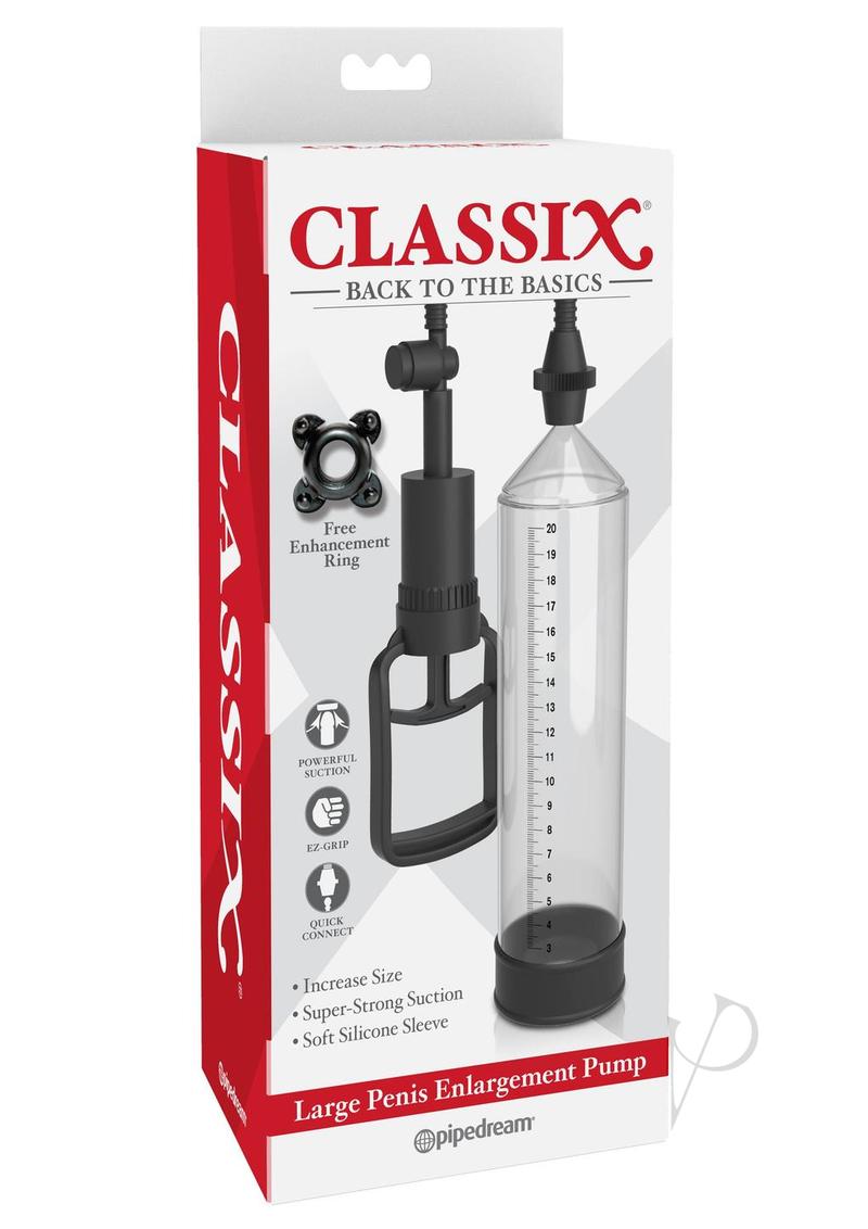 Classix Penis Enlargement Pump Large - Clear