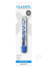 Classix Mr. Twister Vibrator with Sleeve Set - Blue