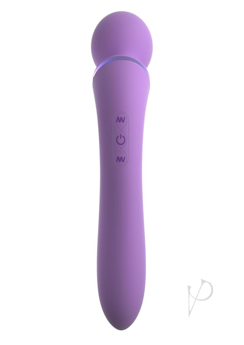 Fantasy For Her Duo Wand Massage-Her Silicone Rechargeable Waterproof - Purple