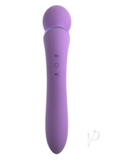 Fantasy For Her Duo Wand Massage-Her Silicone Rechargeable Waterproof - Purple