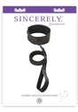 Sincerely Locking Lace Collar and Leash - Black