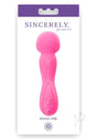 Sincerely Silicone Rechargeable Wand Vibrator - Pink