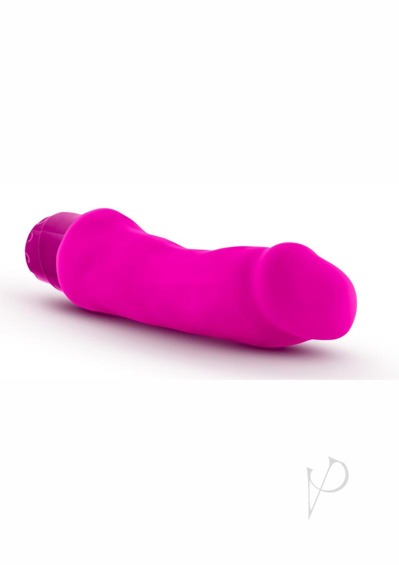 Luxe Marco Vibrating Silicone Dildo 7.75in - Pink
