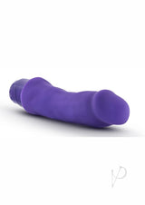 Luxe Marco Silicone Vibrating Dildo 7.75in - Purple