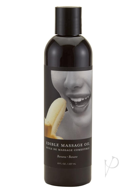 Earthly Body Hemp Seed Edible Massage Oil Banana 8oz