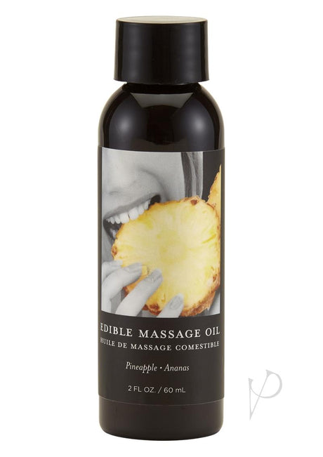 Earthly Body Hemp Seed Edible Massage Oil Pineapple 2oz