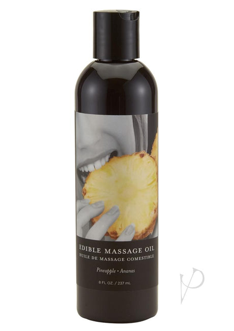 Earthly Body Hemp Seed Edible Massage Oil Pineapple 8oz