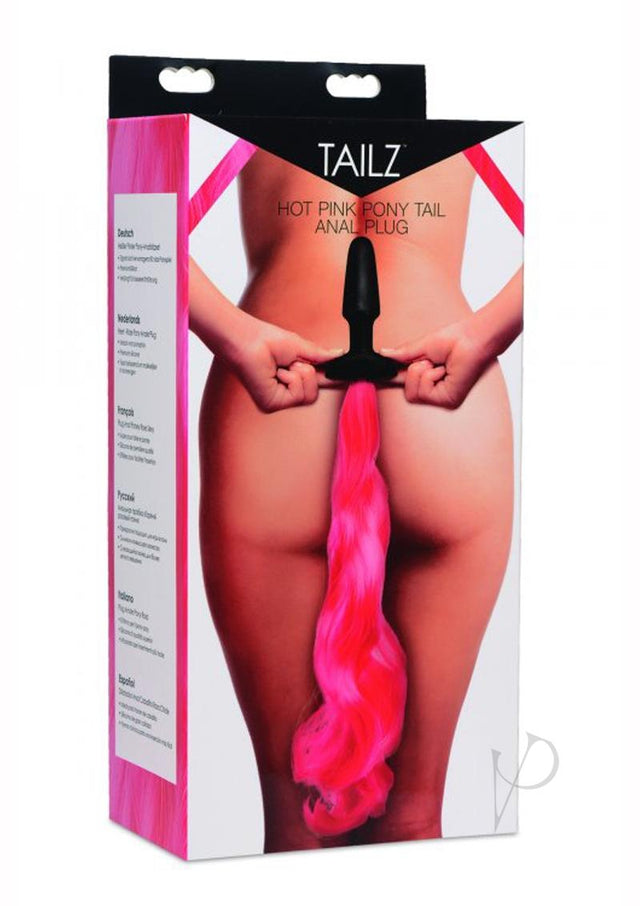 Tailz Pony Tail Anal Plug - Hot Pink